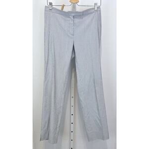 PESERICO Italy Striped Stretch Cotton Trousers Pants Blue White Size 46 US 12